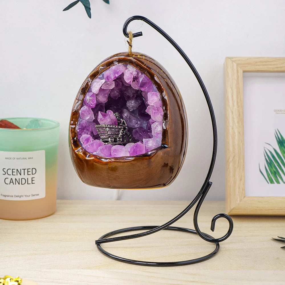 Amethyst Geode Lamp