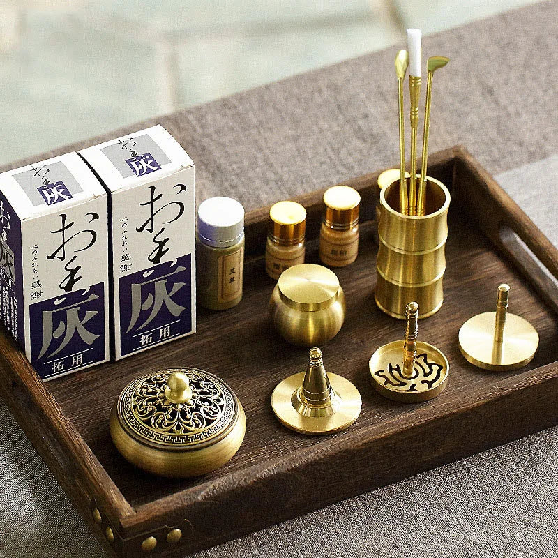 Luxury Brass Incense Burner Set