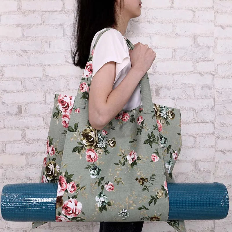 Durable Canvas Cotton Yoga Mat Bag
