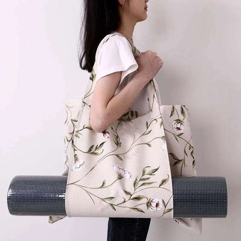 Durable Canvas Cotton Yoga Mat Bag