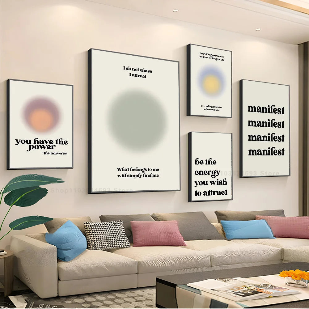 Law of Attraction Manifestation Poster