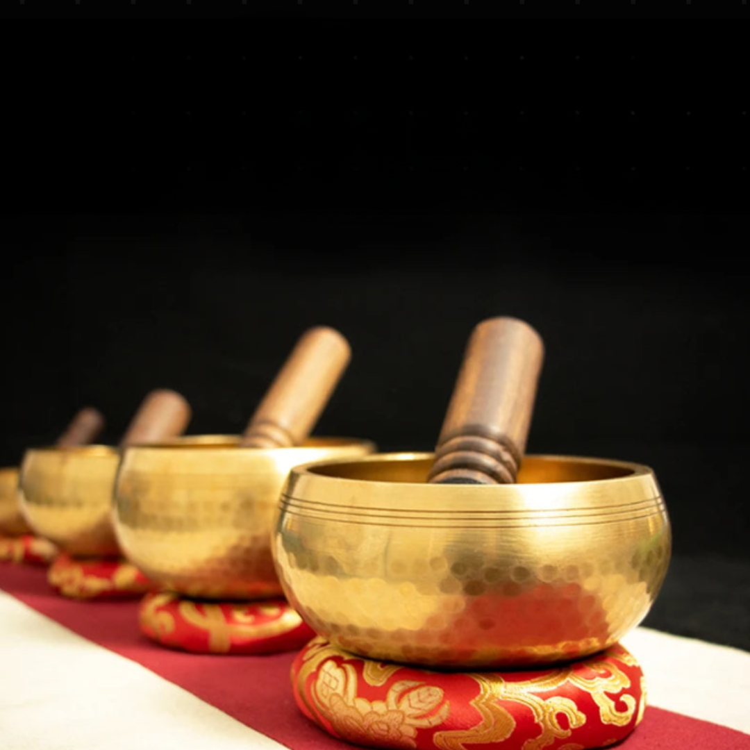 Handmade Tibetan Singing Bowl Set