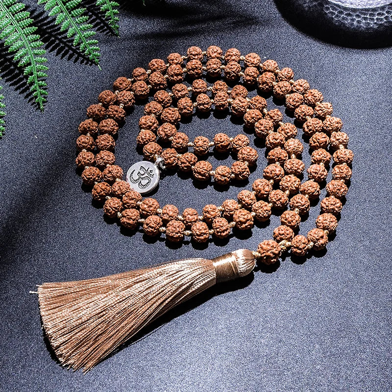 Rudraksha 108 Beads Mala Necklace