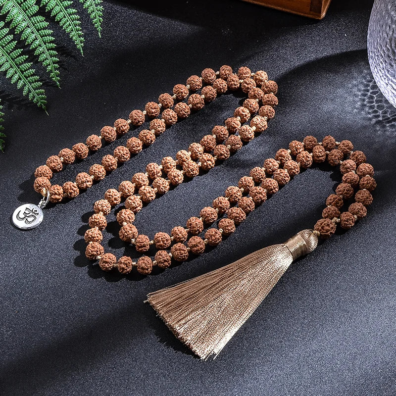 Rudraksha 108 Beads Mala Necklace