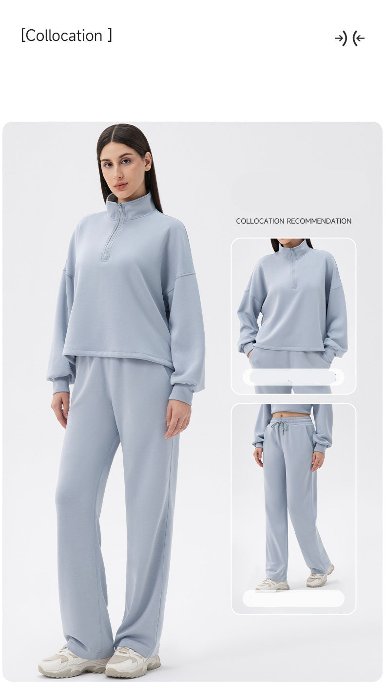Women’s Modal High Collar Yoga Sweatshirt