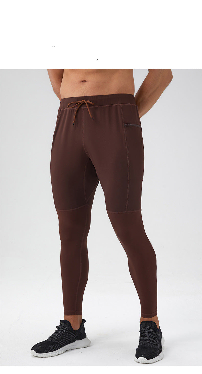 Men's Quick Dry Workout Leggings with Pocket