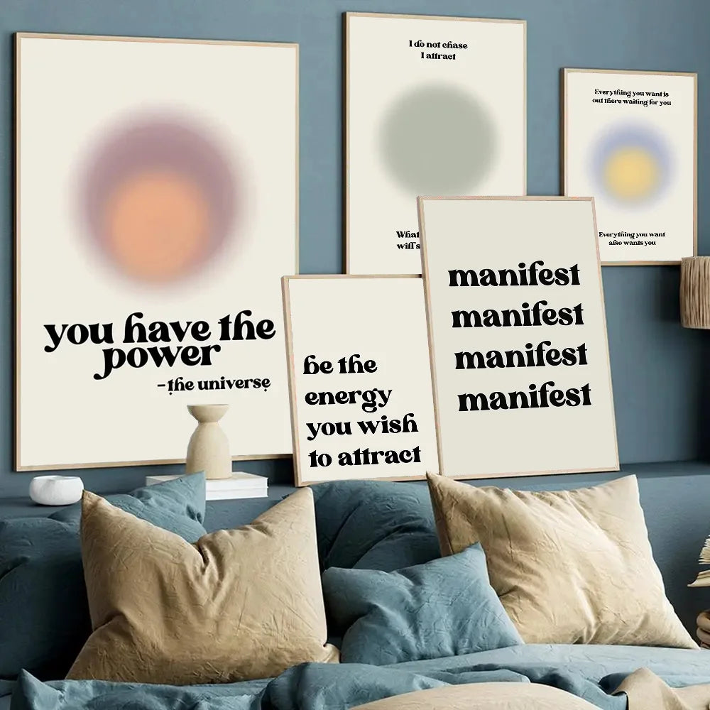 Law of Attraction Manifestation Poster