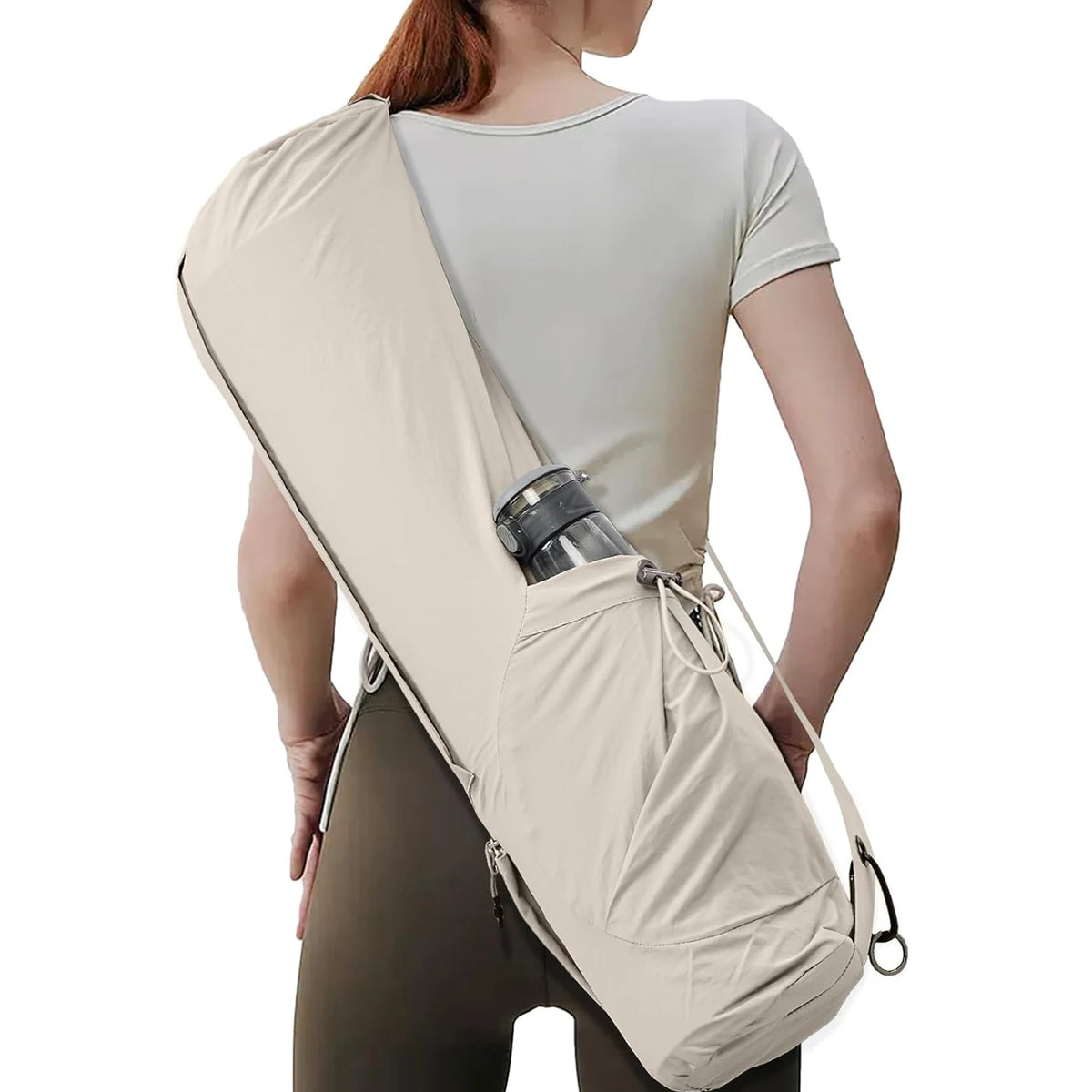 Premium Nylon Yoga Mat Bag with Side Access