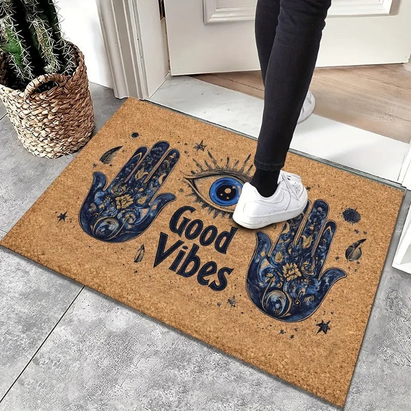 Good Vibes Hamsa Eye Doormat