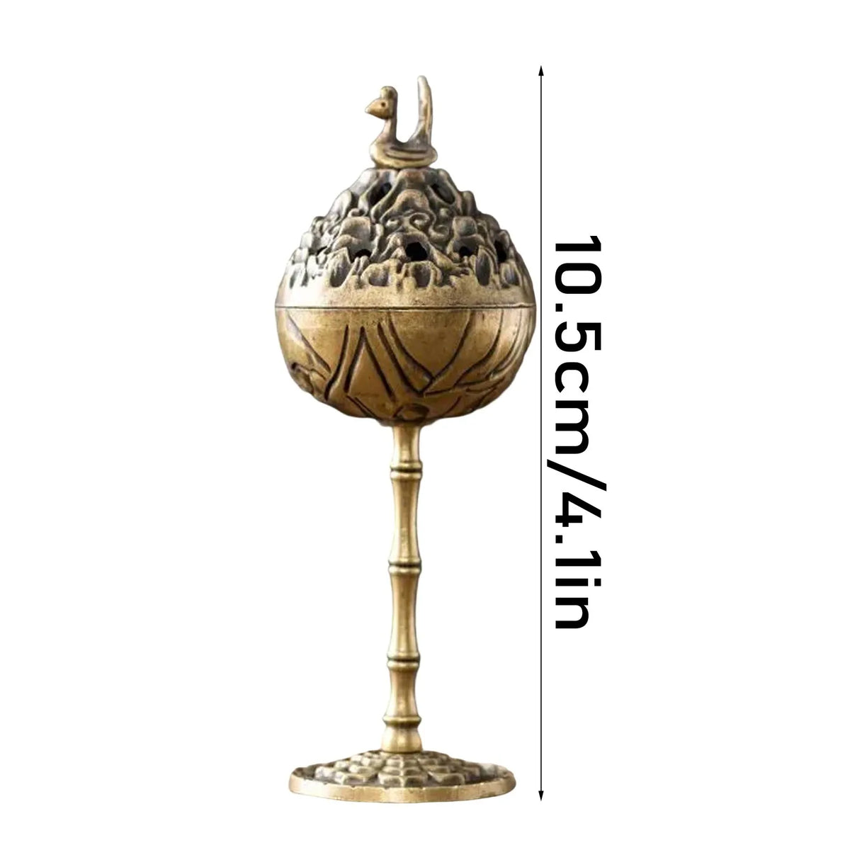 Antique-Style Brass Incense Burner