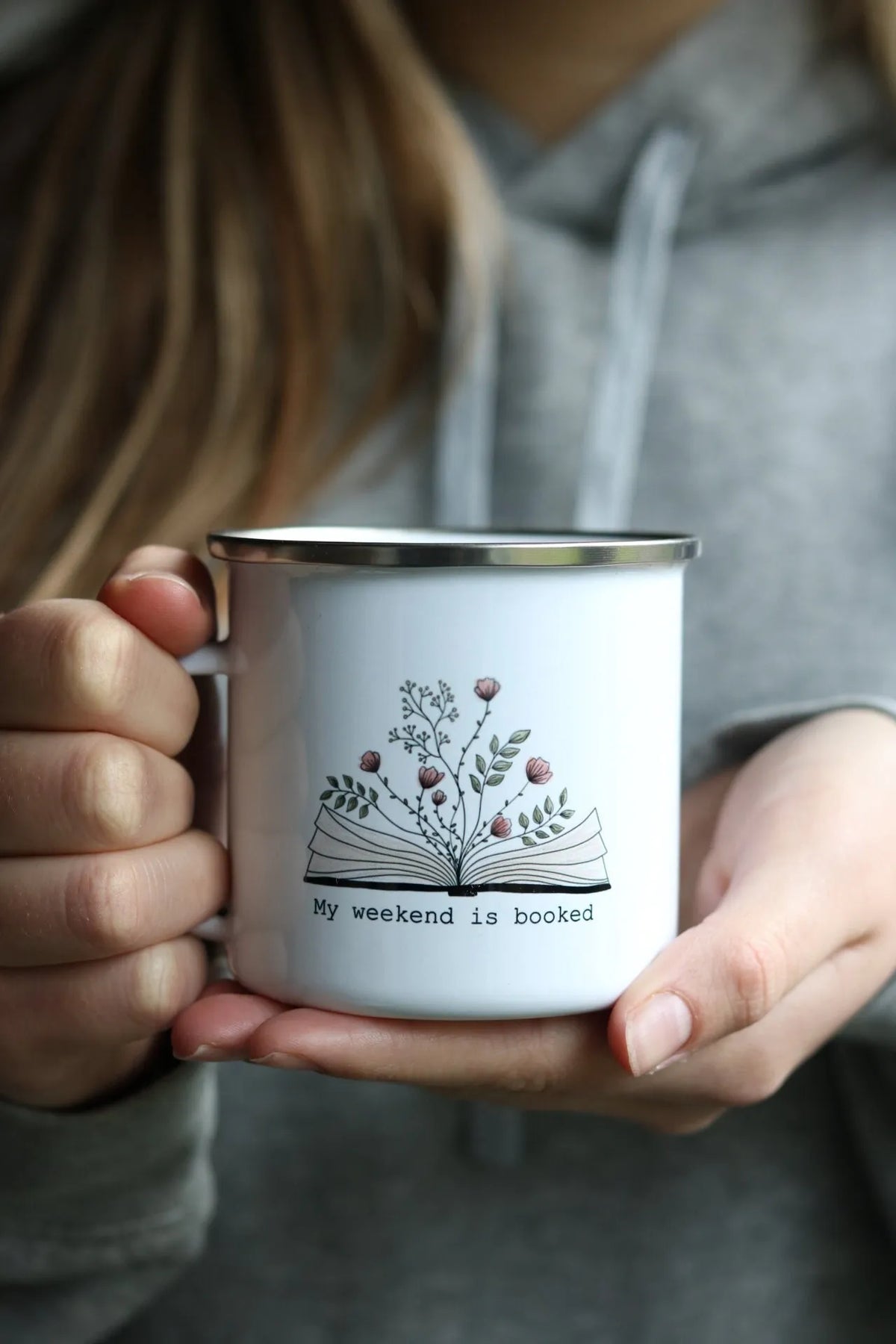 My Weekend Is Booked Enamel Mug