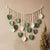 Boho Macrame Leaf and Feather Wall Tapestry