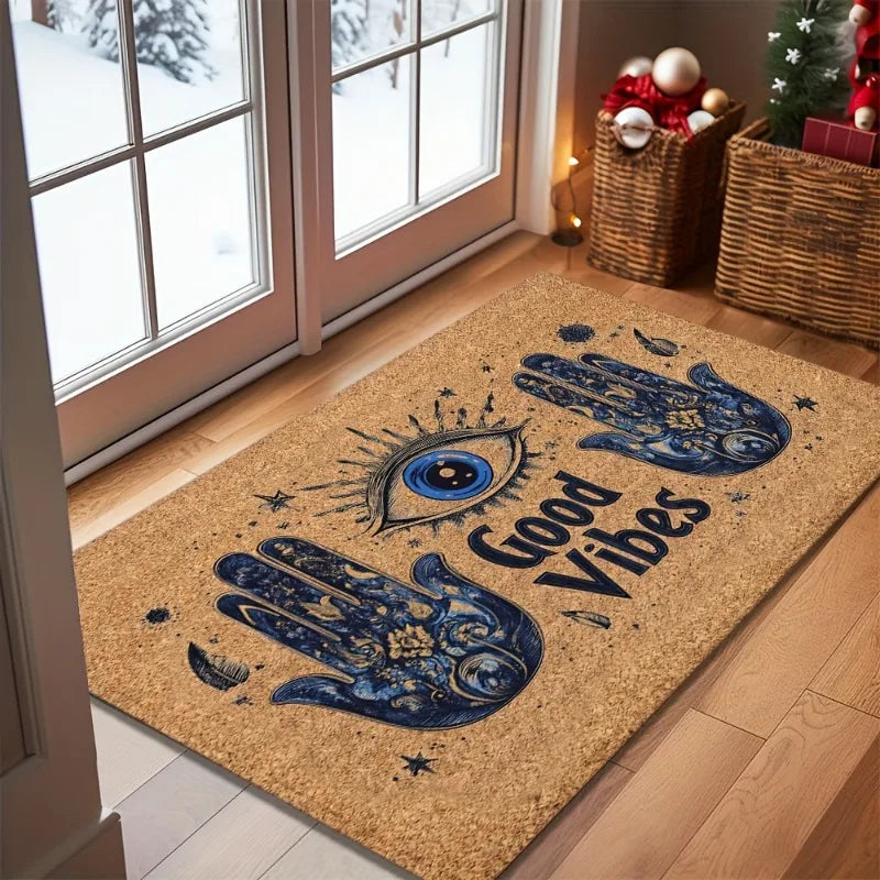 Good Vibes Hamsa Eye Doormat