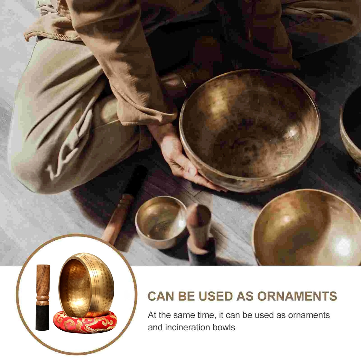 Nepal Copper Singing Bowl Set