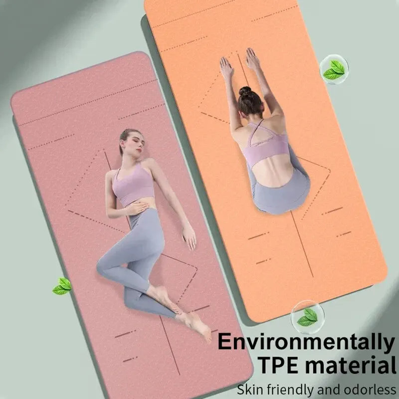 Eco-Friendly Non-Slip Yoga Mat with Carry Strap