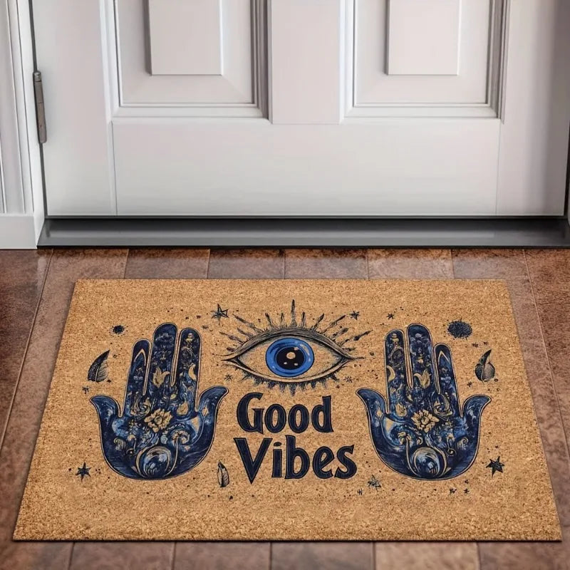 Good Vibes Hamsa Eye Doormat
