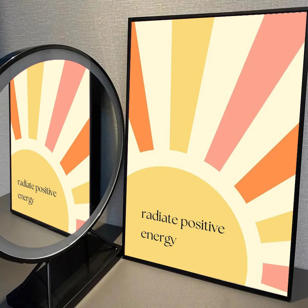 Boho Sun Positive Affirmation Wall Poster