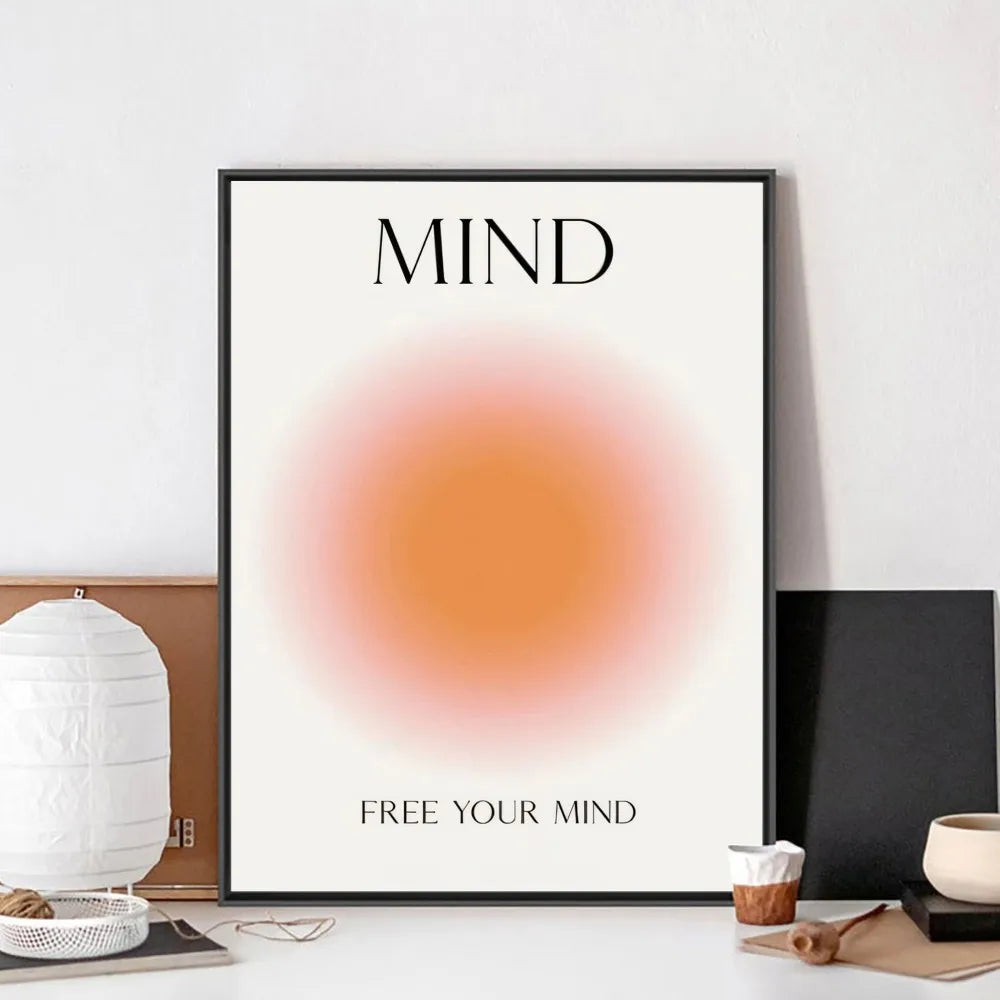 Positive Aura Body Mind Soul Poster