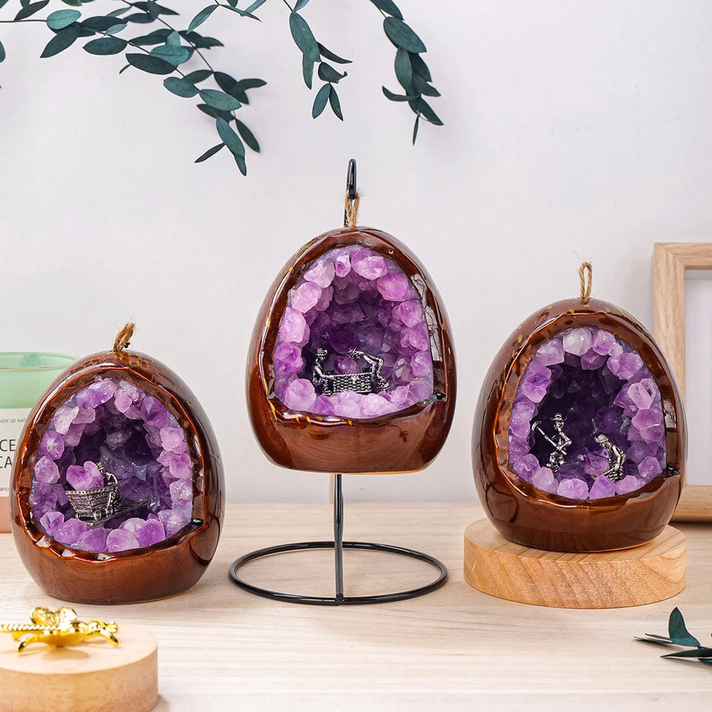 Amethyst Geode Lamp