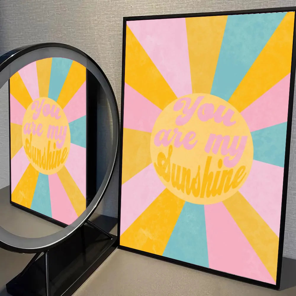 Boho Sun Positive Affirmation Wall Poster