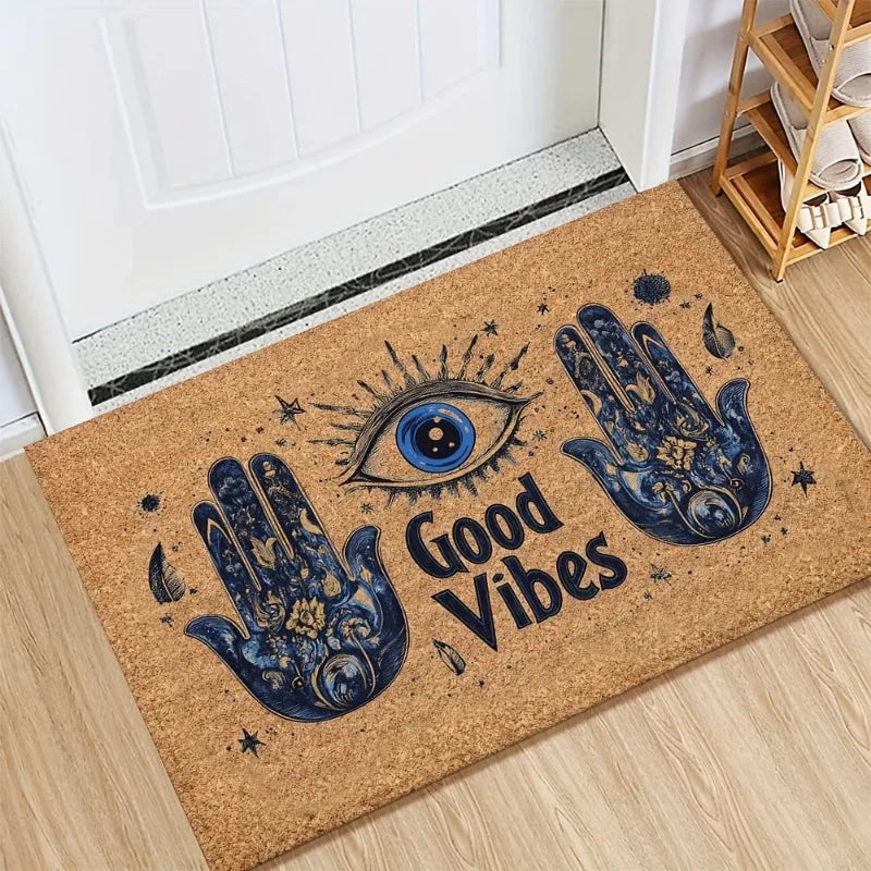 Good Vibes Hamsa Eye Doormat