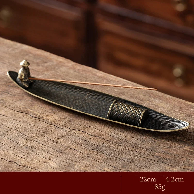 Zen Boat Incense Holder