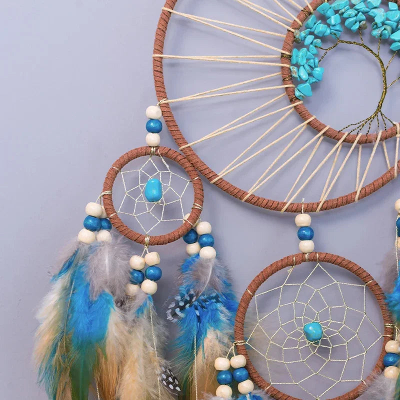 Boho Dream Catcher with Wind Chimes