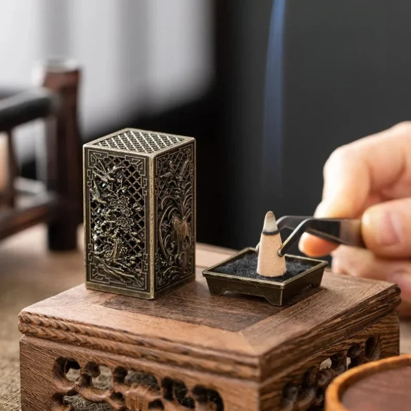 Antique-Style Vertical Incense Tower