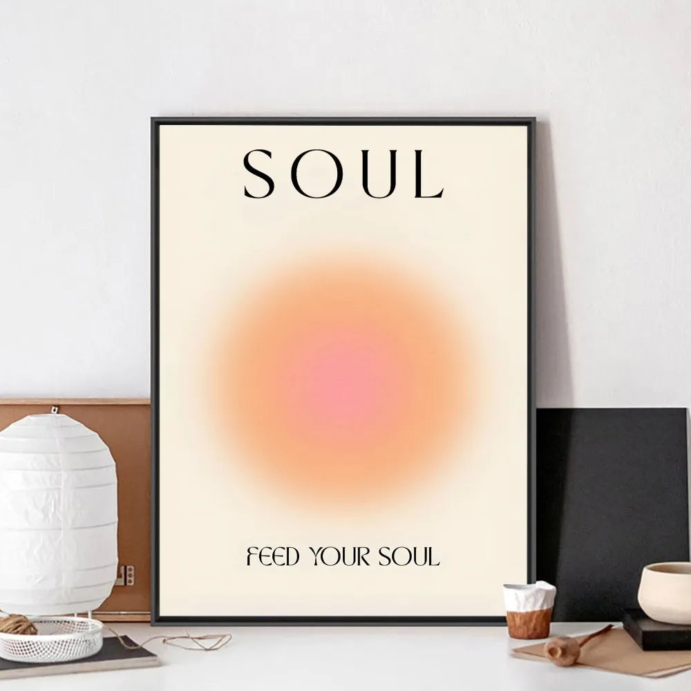 Positive Aura Body Mind Soul Poster