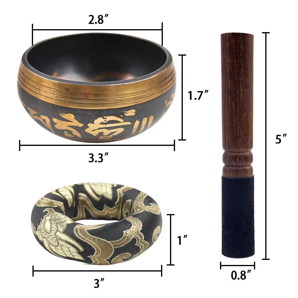 Lotus Tibetan Singing Bowl Set