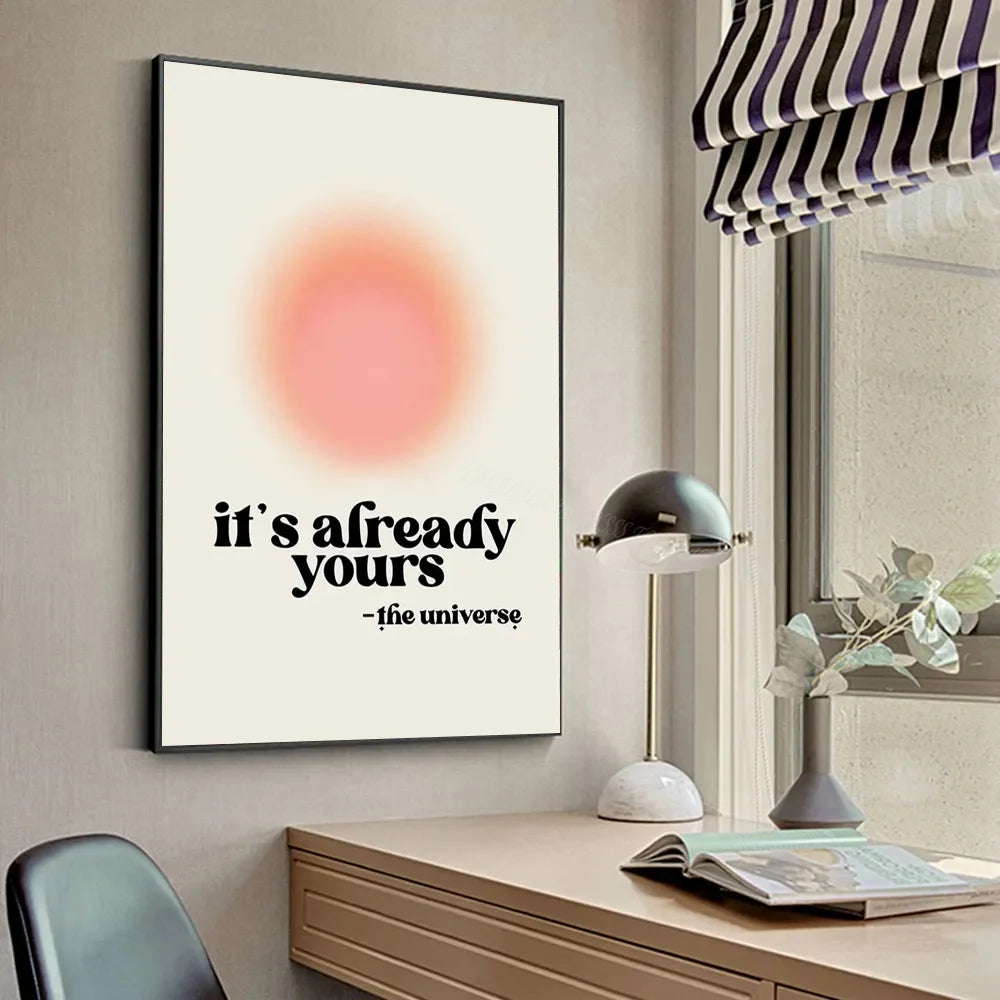 Law of Attraction Manifestation Poster