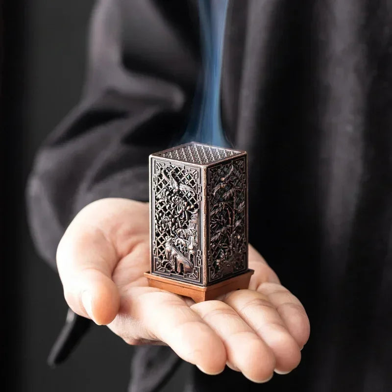 Antique-Style Vertical Incense Tower
