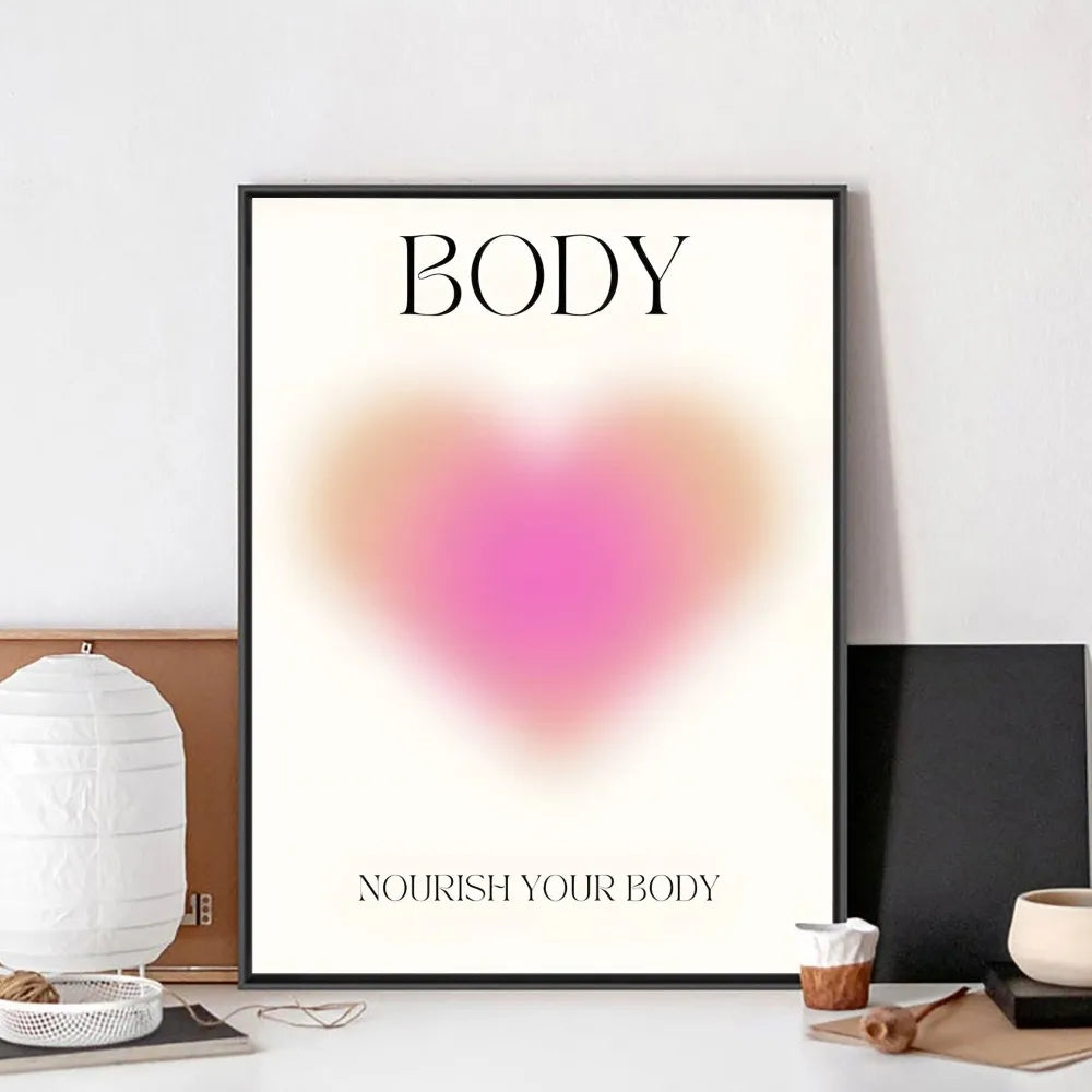 Positive Aura Body Mind Soul Poster