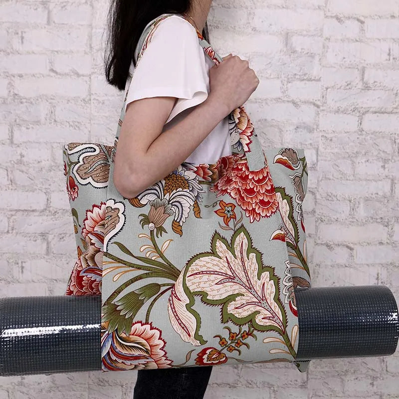 Durable Canvas Cotton Yoga Mat Bag