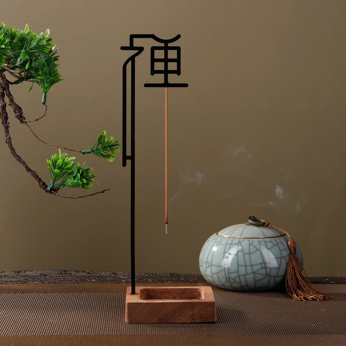 Zen Incense Holder with Ash Catcher