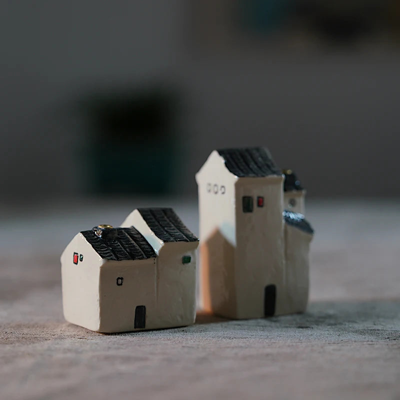Miniature Ceramic House Incense Holder