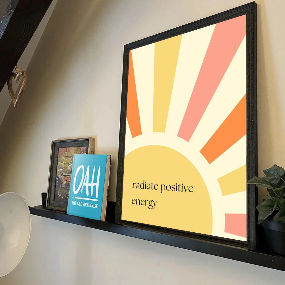 Boho Sun Positive Affirmation Wall Poster