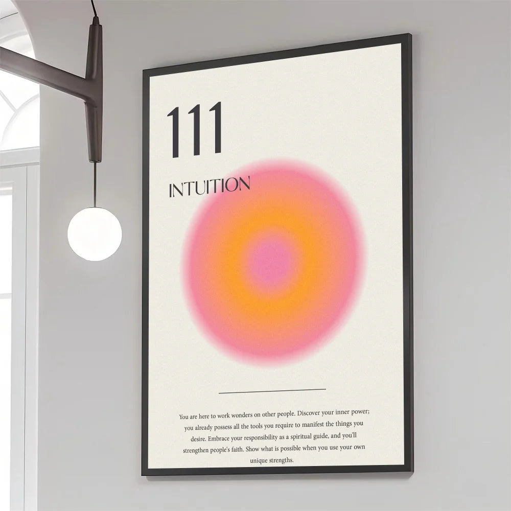 Angel Number Gradient Aura Poster