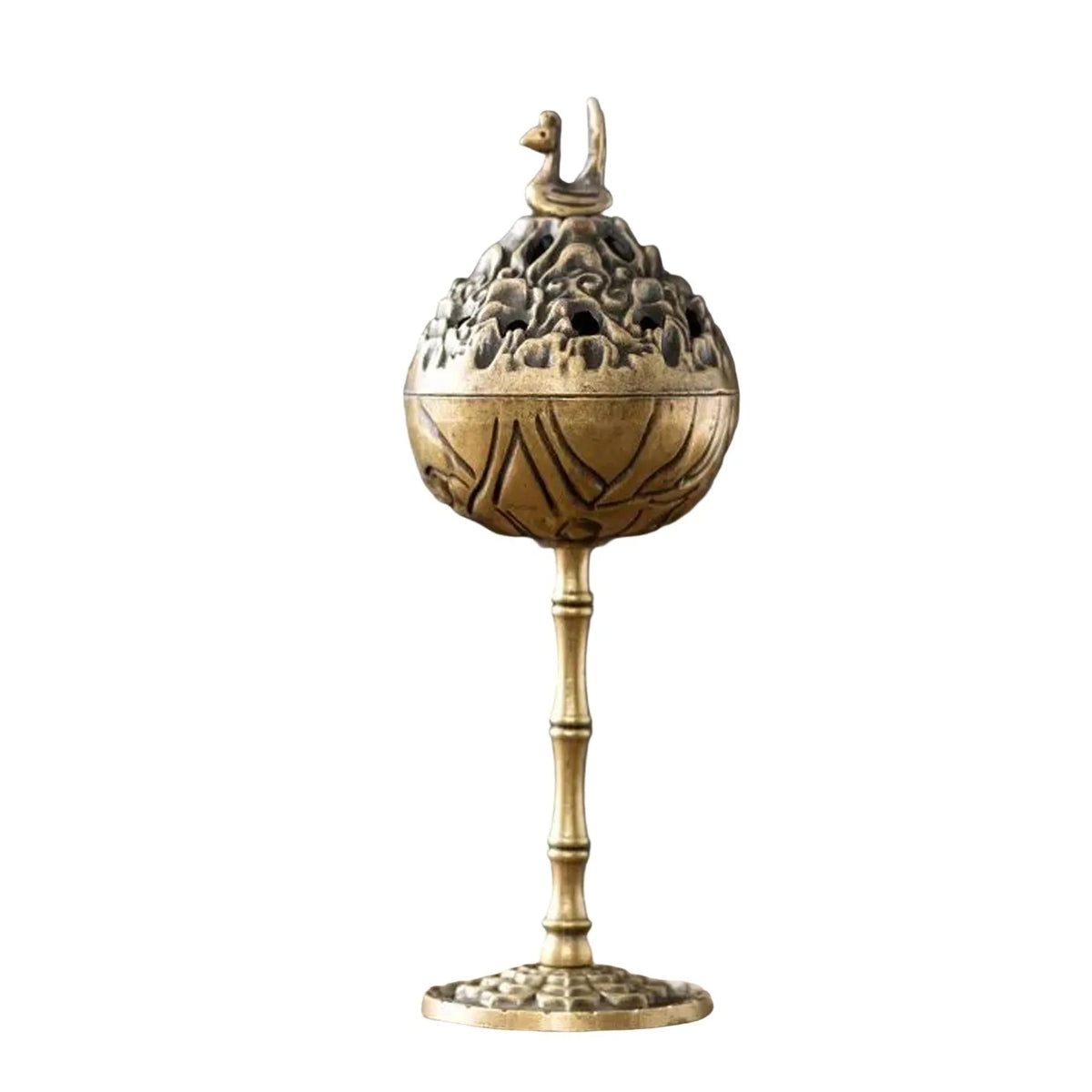 Antique-Style Brass Incense Burner