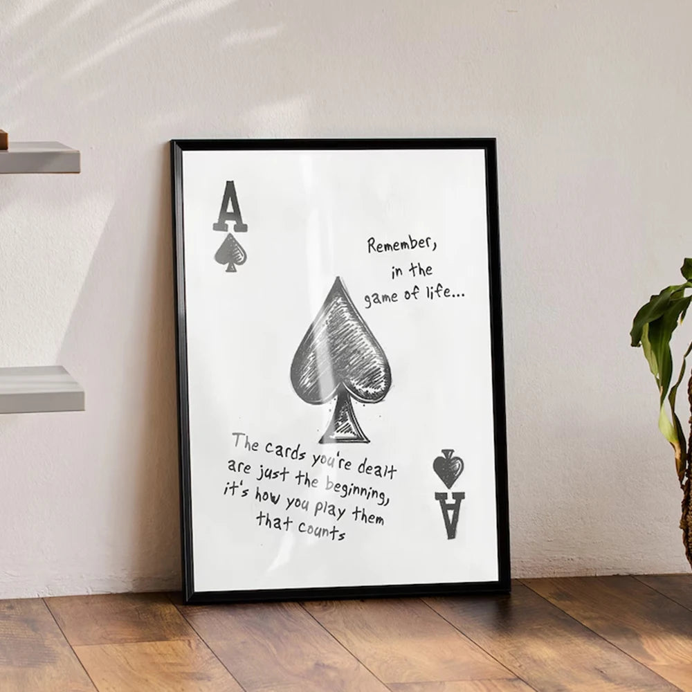Ace of Spades Quote Wall Art