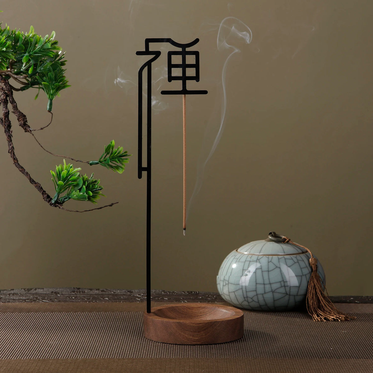 Zen Incense Holder with Ash Catcher