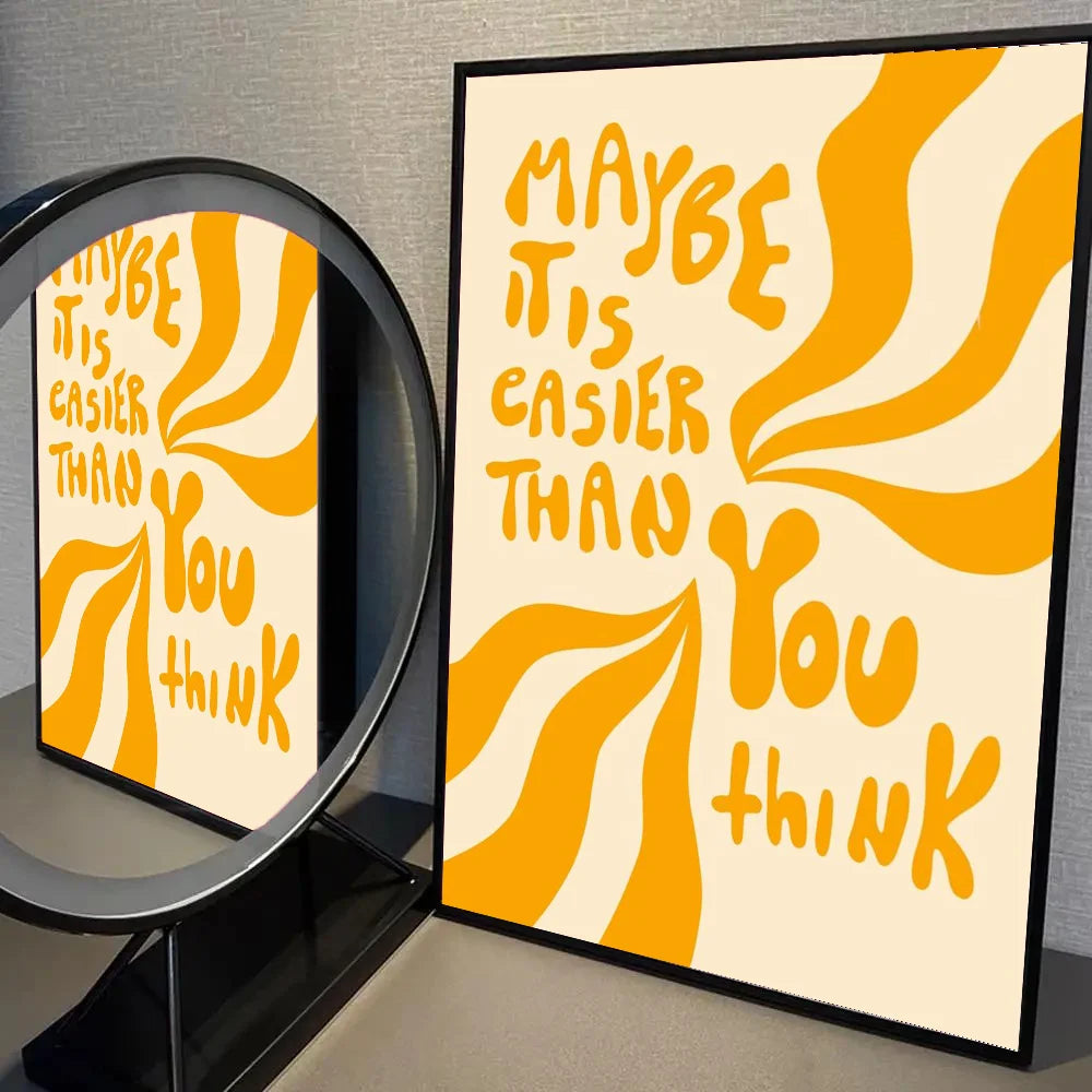 Boho Sun Positive Affirmation Wall Poster