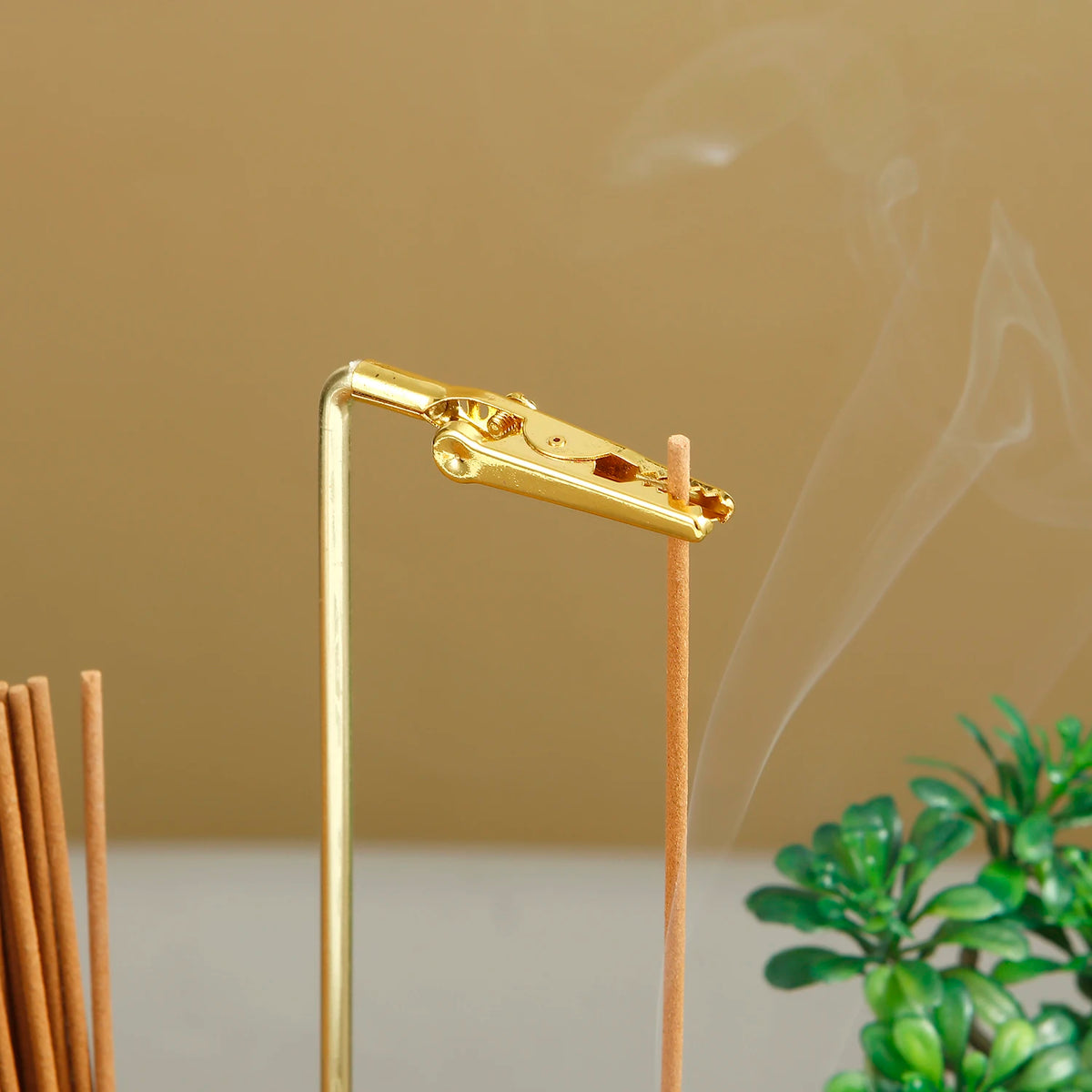2-in-1 Glass and Metal Incense Holder
