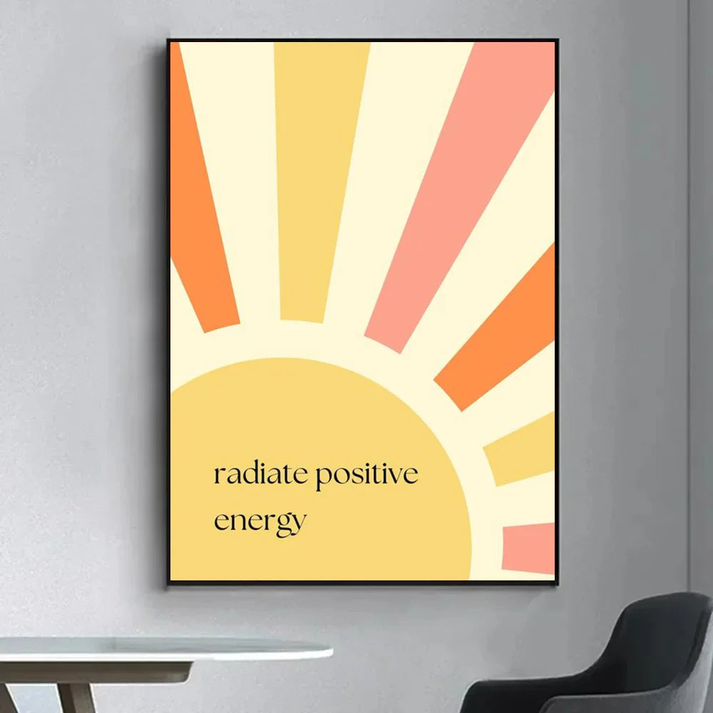 Boho Sun Positive Affirmation Wall Poster