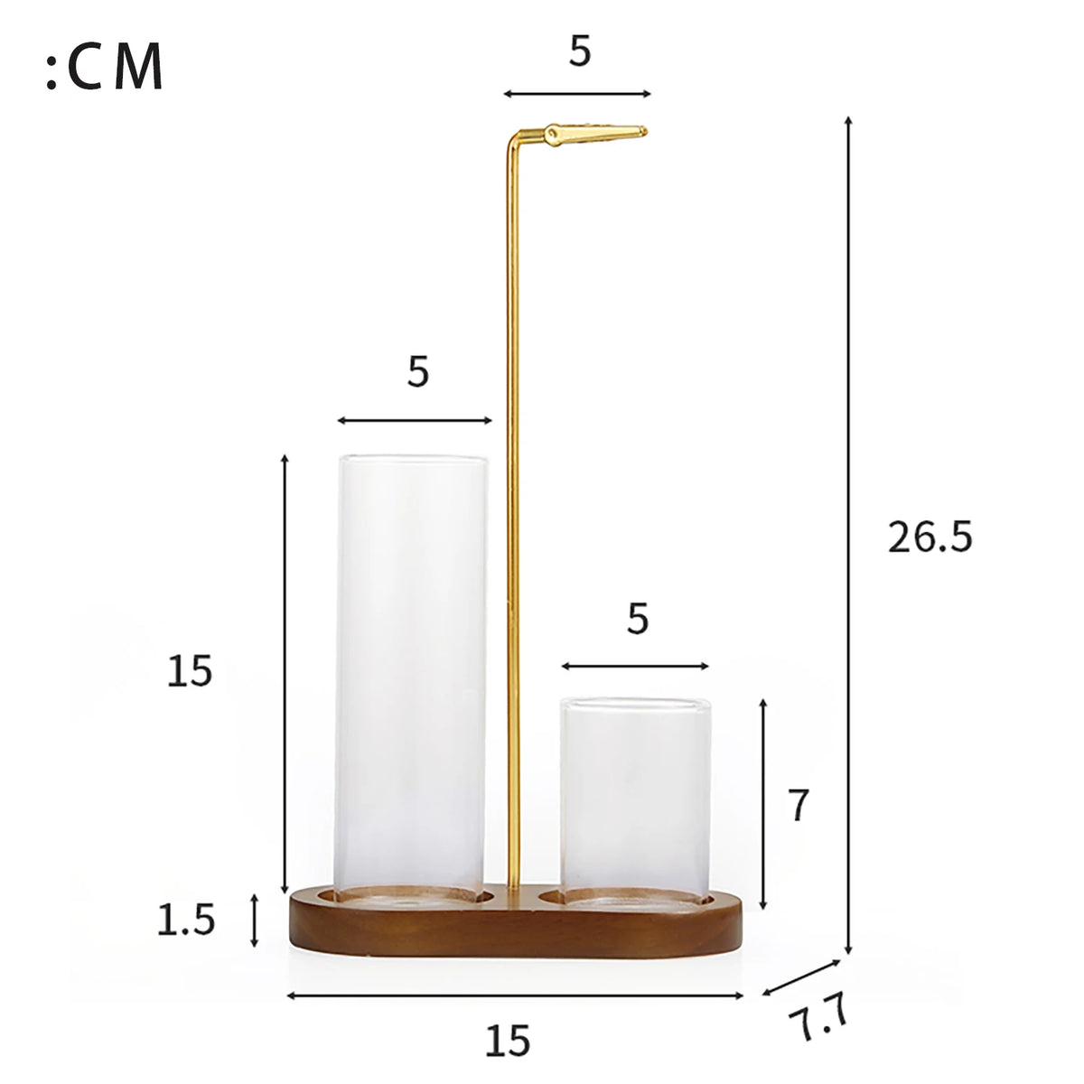 2-in-1 Glass and Metal Incense Holder