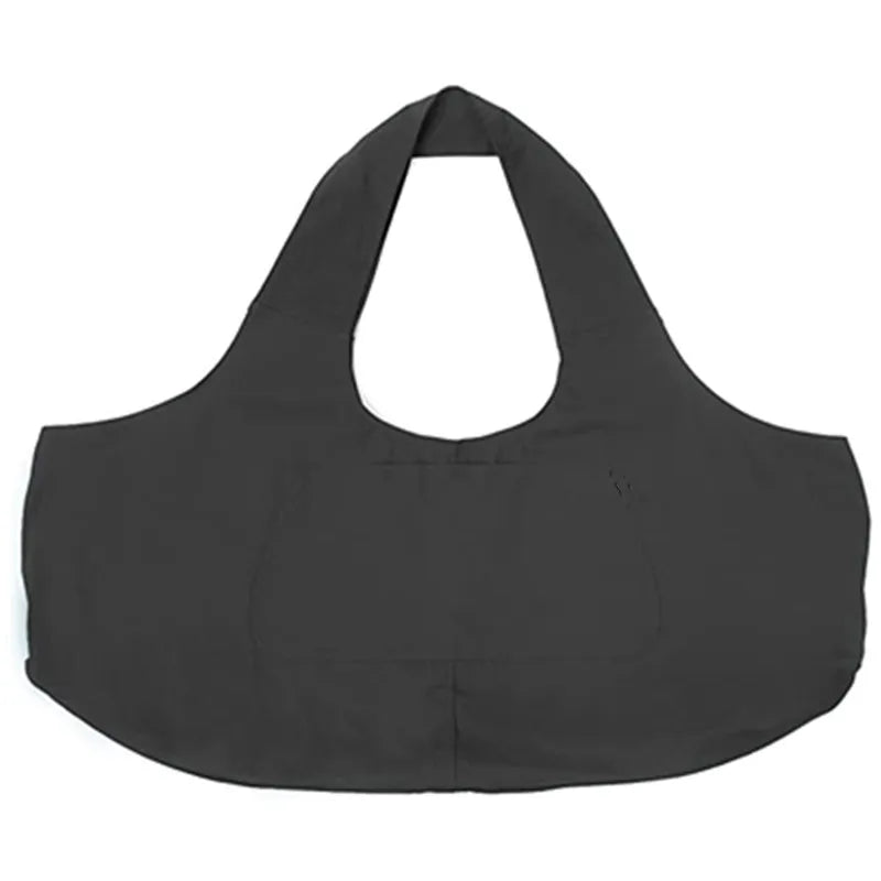 Oversized Canvas Yoga Tote Bag with Side Pocket