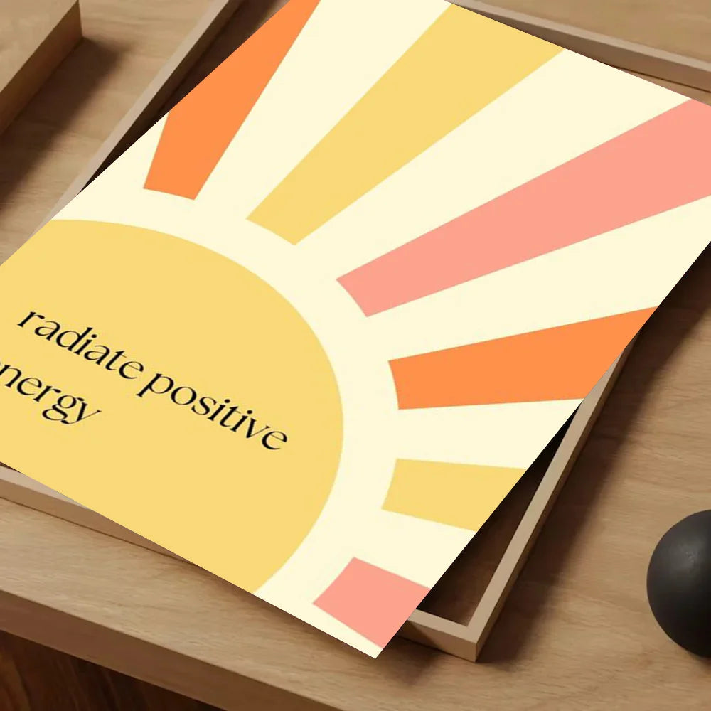 Boho Sun Positive Affirmation Wall Poster