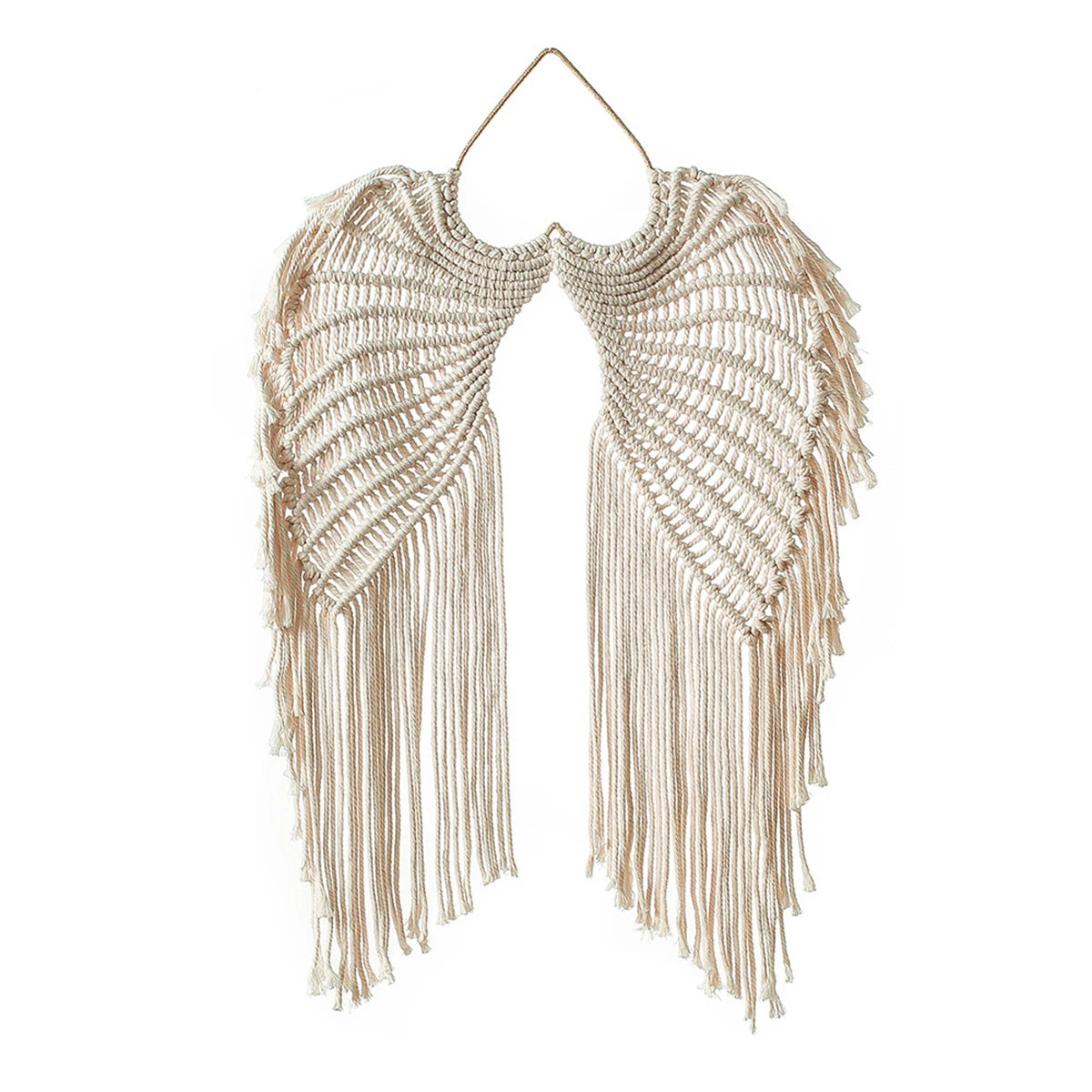 Boho Macrame Angel Wings Wall Hanging