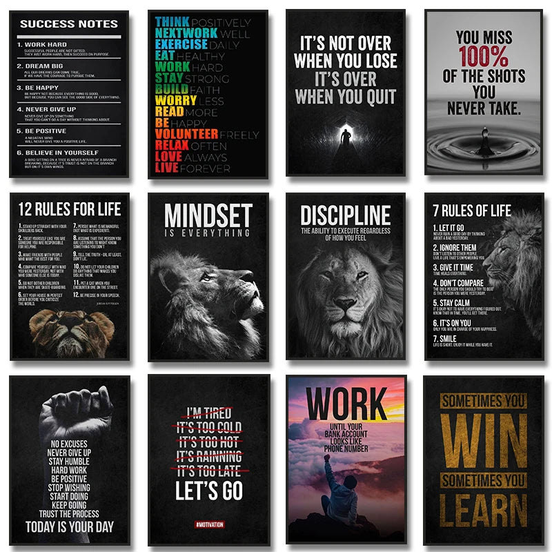 Mindset Motivational Poster