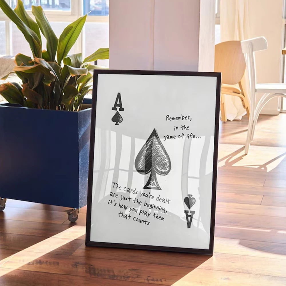 Ace of Spades Quote Wall Art
